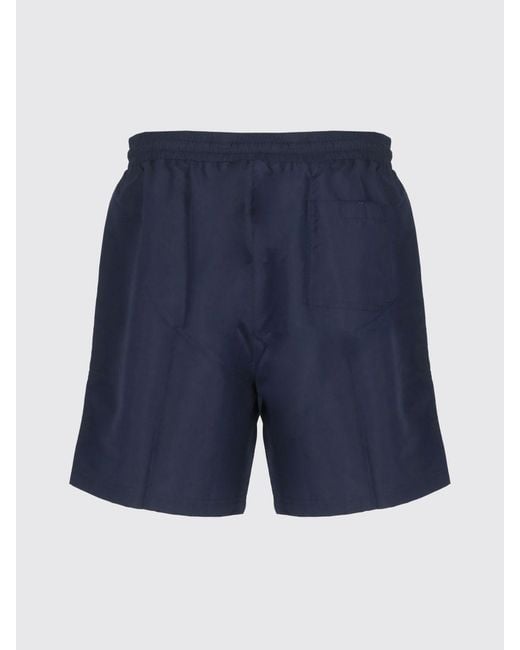 Brunello Cucinelli Blue Polyester Swim Trunks for men