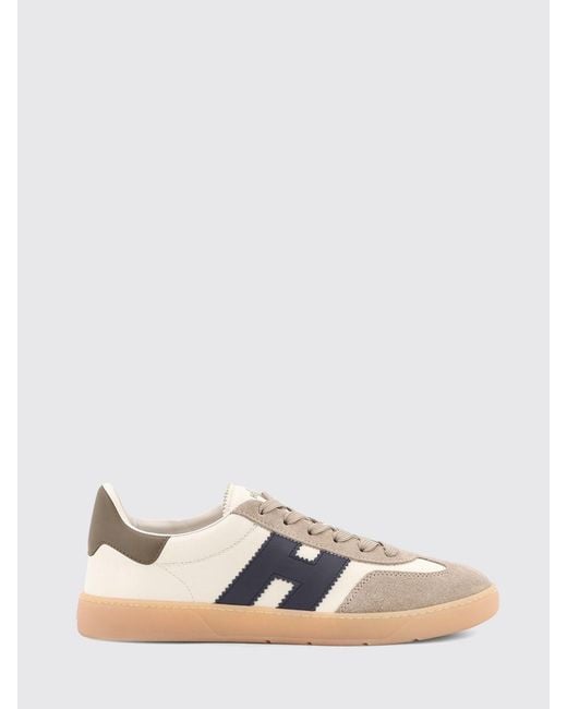Hogan Multicolor Cool Leather And Suede Sneakers With H Logo And Serrated Sole for men