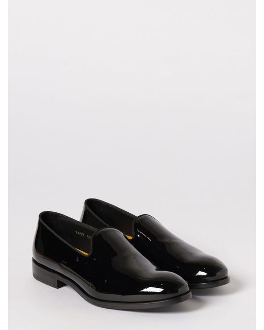 Doucal's White Patent Leather Loafers for men