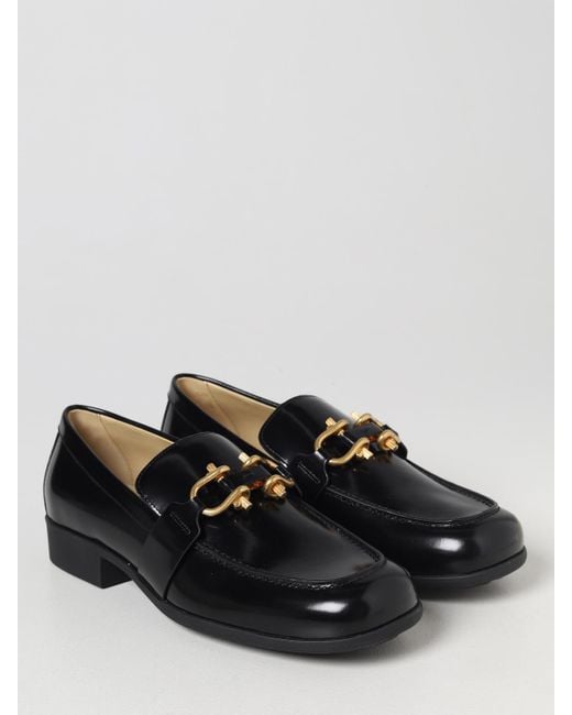 Bottega Veneta Black Monsieur Embellished Patent-Leather Loafers for men