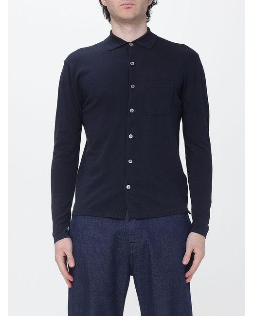 Brooksfield Blue Knitted Cardigan for men