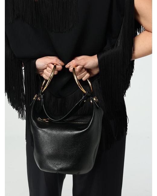 Chloé Black Chlo&Eacute Bracelet Natural Grained Leather Bag Chloè