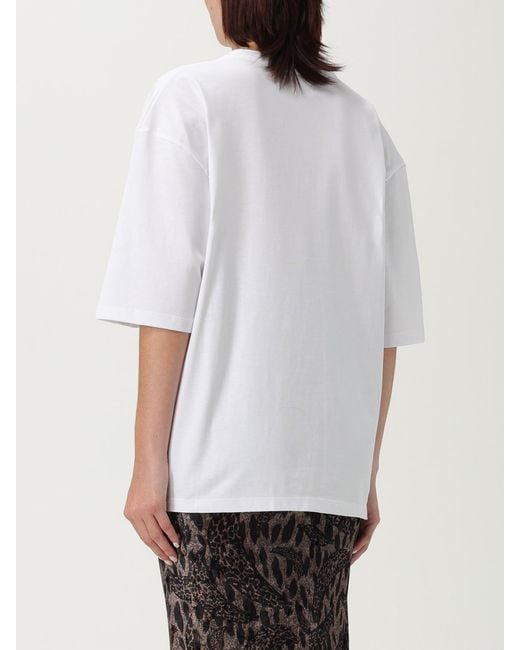Fiorucci White Oversized Cotton T-Shirt With Logo