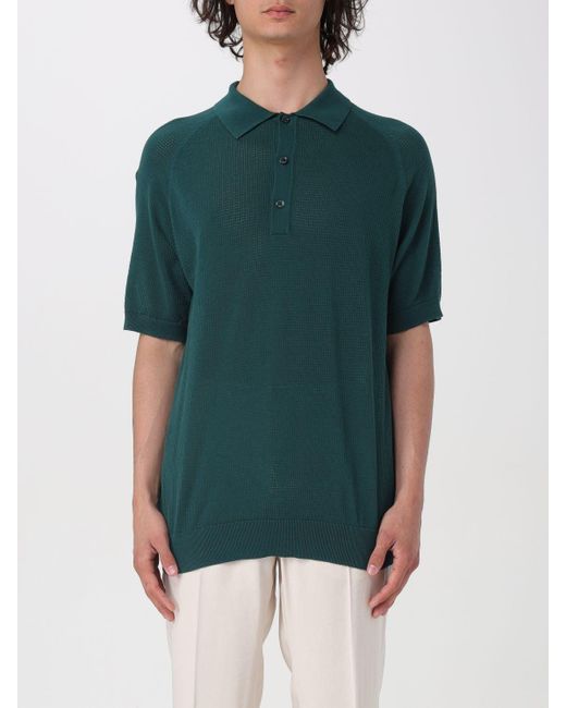 Paolo Pecora Green Polo Shirt for men