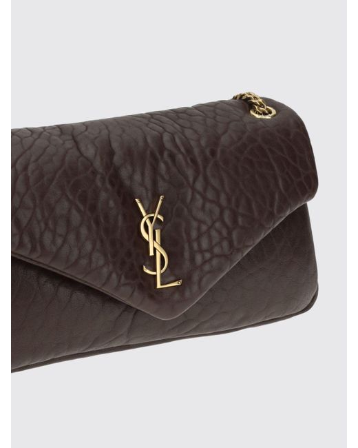 Saint Laurent Brown Schultertasche Damen