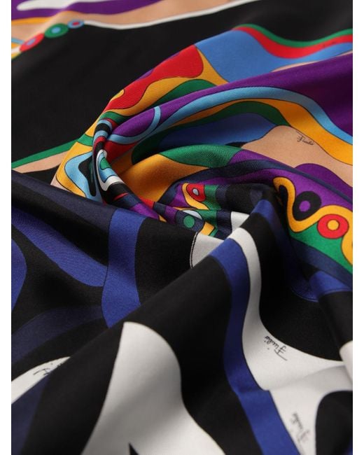 Emilio Pucci Blue Neck Scarf