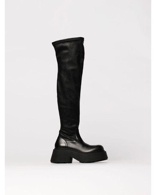 Bottines Plates Femme Vic Matié en coloris Black