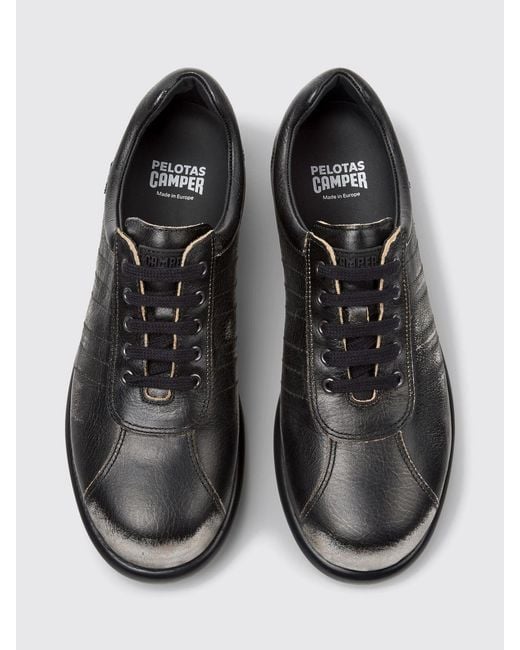 Camper Black Pelotas Bicolor Low-Top Sneakers