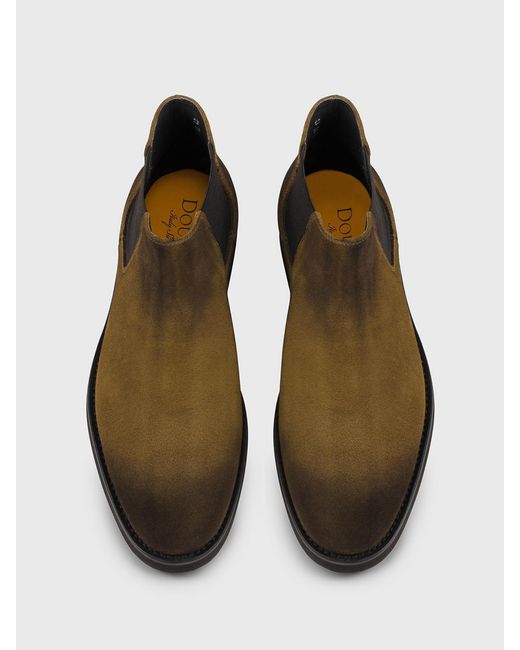 Doucal's Brown Suede Ankle Boots for men