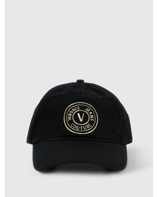 Cappello in cotone con logo di Versace in Black da Uomo