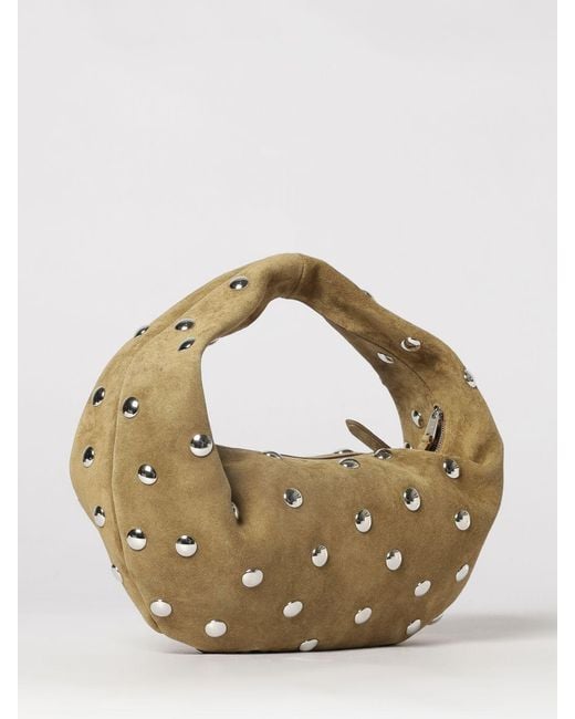Borsa Olivia di Khaite in Metallic