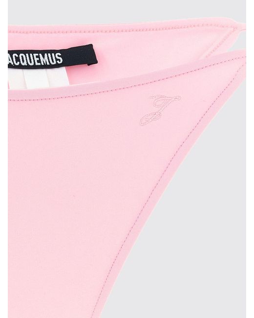 Jacquemus Red Mid-Rise Bikini Bottoms With Adjustable Side Ties