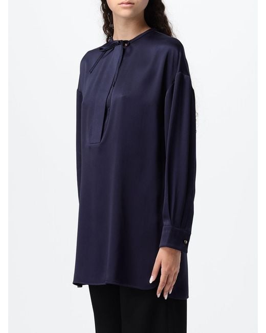 Giorgio Armani Blue Silk Shirt