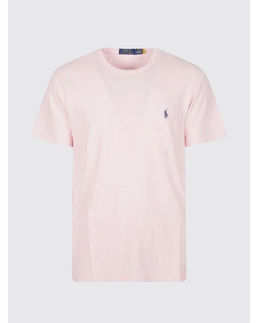 Polo Ralph Lauren Blue Cotton T-Shirt With Logo for men