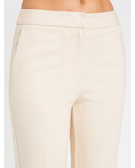Twinset Natural Crepe Trousers