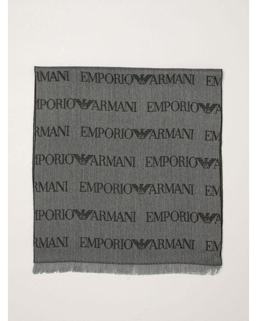 Sciarpa Uomo di Emporio Armani in Gray da Uomo