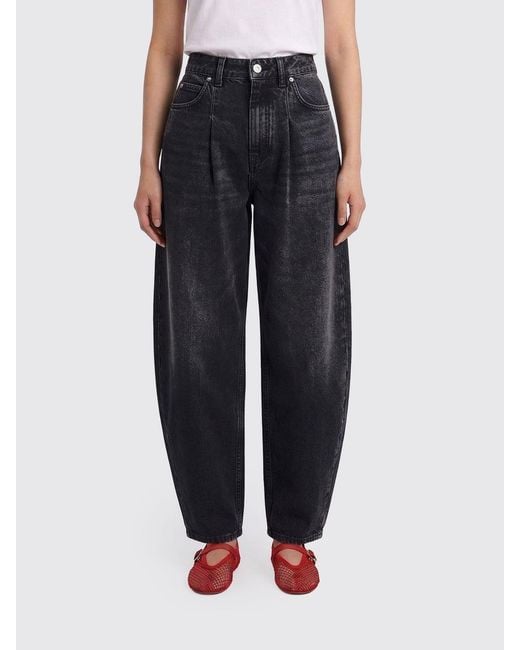 Jacquemus Black Baggy Cotton Denim Jeans
