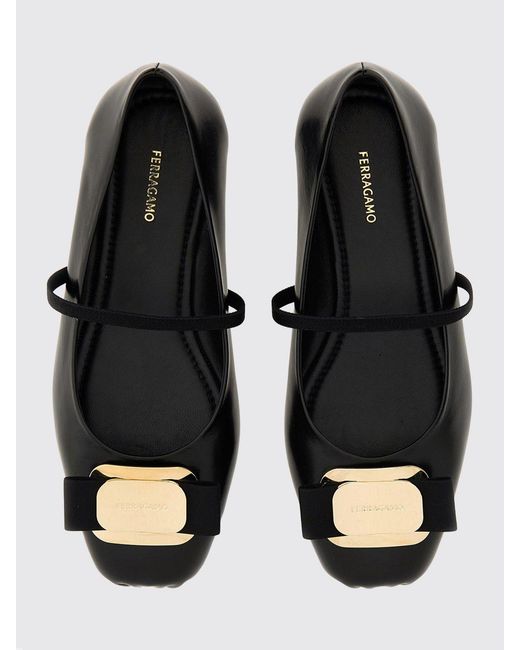 Ferragamo White Flat Shoes