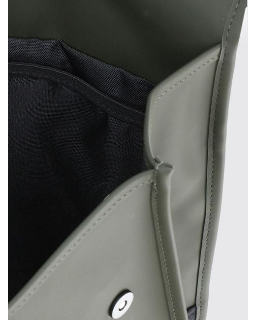 Rains Green Puffed Mini Backpack for men