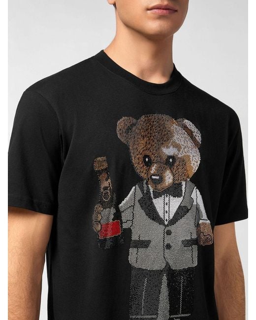 Philipp Plein Black T-Shirt for men