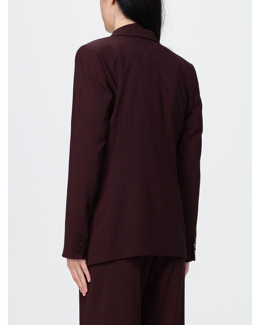Alysi Red Single-Breasted Blazer
