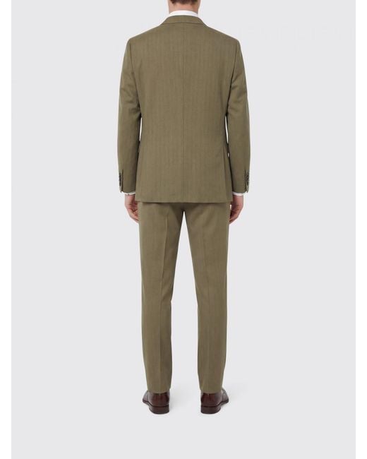 Brioni Green Single-Breasted Wool Suit for men