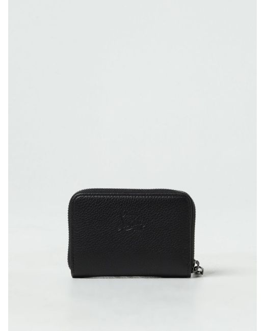 Christian Louboutin Black Wallet In Grained Leather