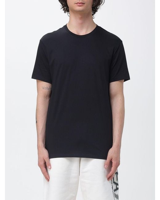 ARMANI EXCHANGE Black Basic Cotton T-Shirt for men