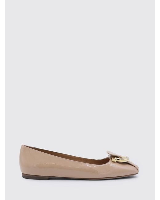 Ferragamo Multicolor Gancini Patent Leather Ballerina