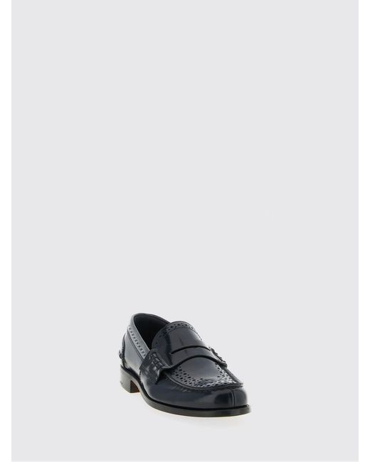 Church's White Robin Brushed Leather Brogue Loafers