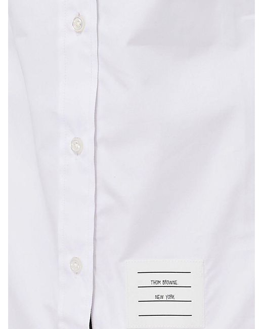 Thom Browne White Classic Cotton Shirt