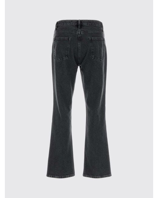 Jil Sander Blue Mid-Rise Flared Cotton Denim Jeans for men
