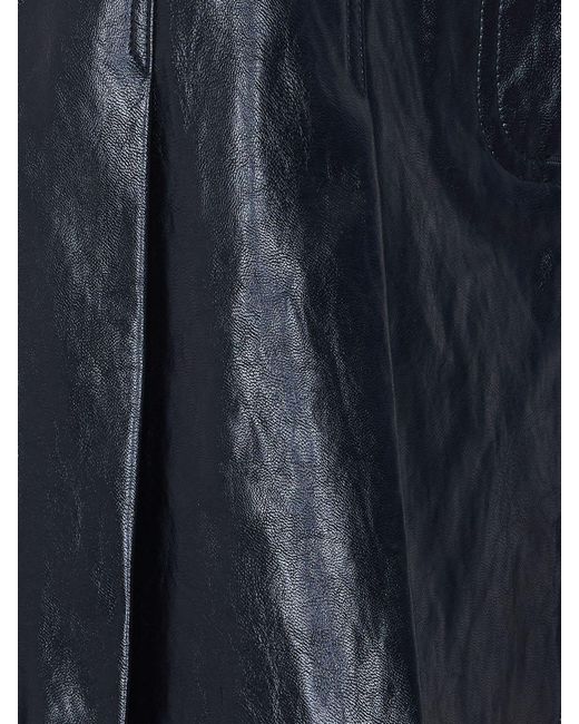 Michael Kors Black Faux Leather Skirt