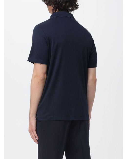 Paul & Shark Blue Polo Cotone Lyocell Cotton Blend Polo for men