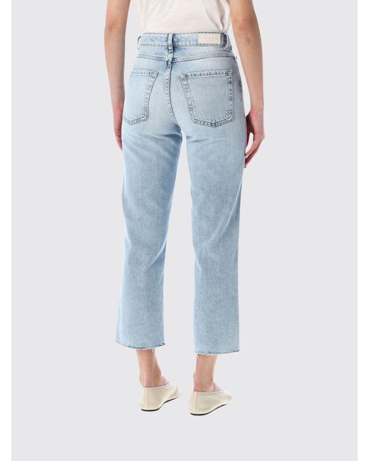 ICON DENIM Blue Jilli Cropped Fit Denim Jeans