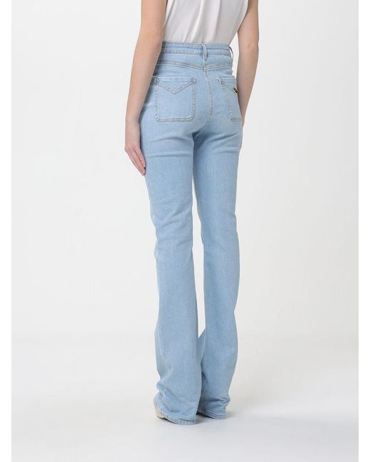 Elisabetta Franchi Blue Flared Stretch Denim Jeans