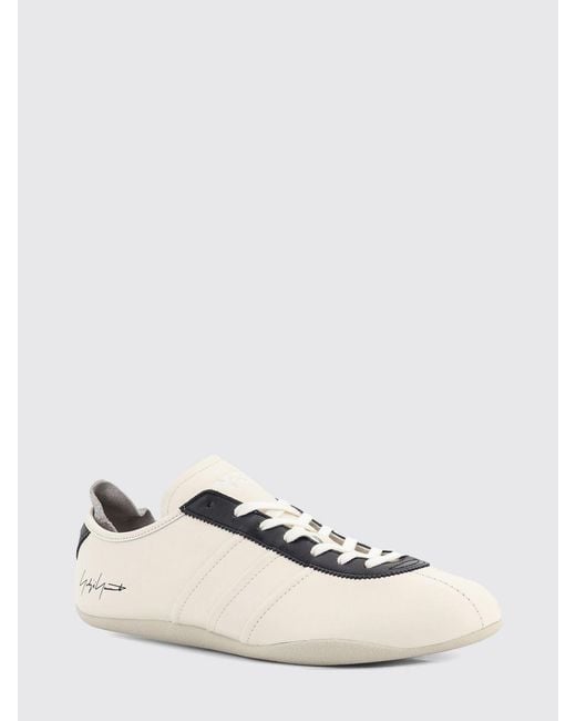 Y-3 Natural Tokyo Leather Sneakers With Bicolor Design And Rubber Sole for men