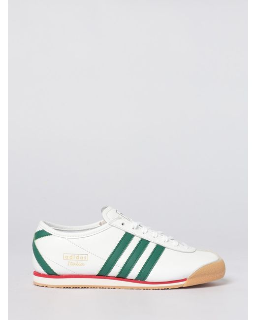 Adidas Originals Green Italia 70S Leather Sneakers for men