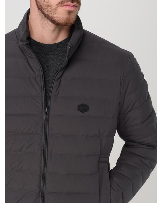 Emporio Armani Blue Sleek Tailored Wool-Blend Blazer for men