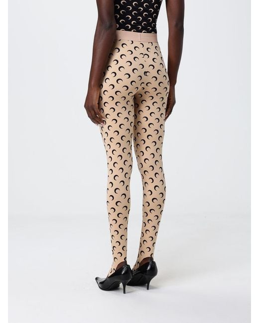 MARINE SERRE Natural Printed Stretch Technical Fabric Leggings