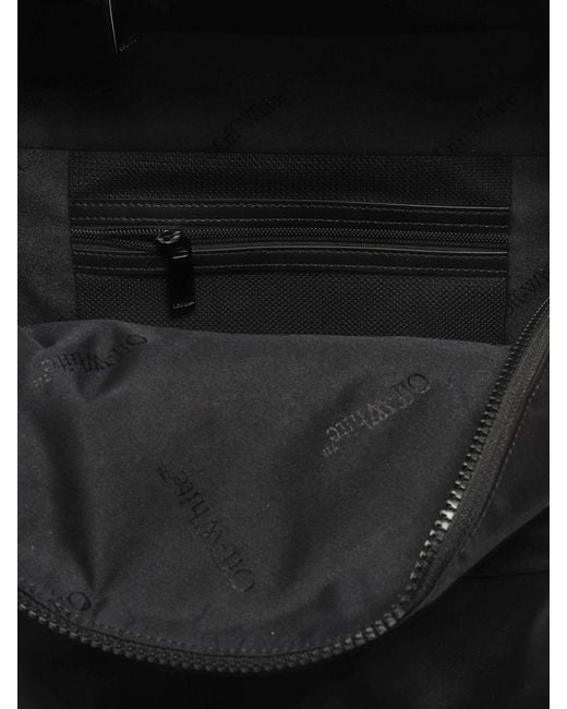 Off-White c/o Virgil Abloh Black Nylon Backpack With Arrow Logo for men