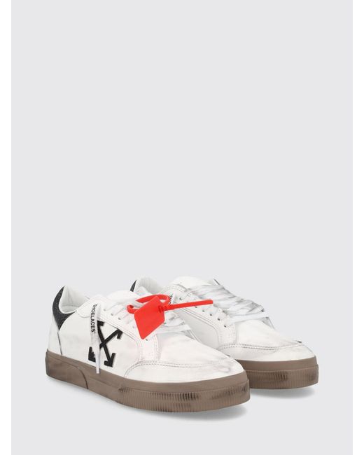 Sneakers Vulcanized Low Top di Off-White c/o Virgil Abloh in White da Uomo