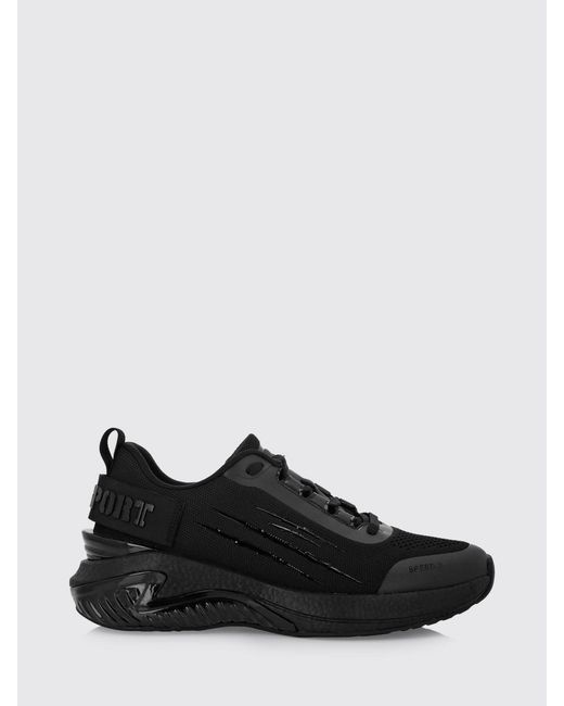 Philipp Plein Black Mesh Sneakers for men
