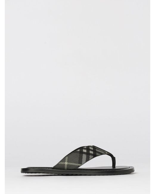 Burberry Green Check Thong Sandal for men
