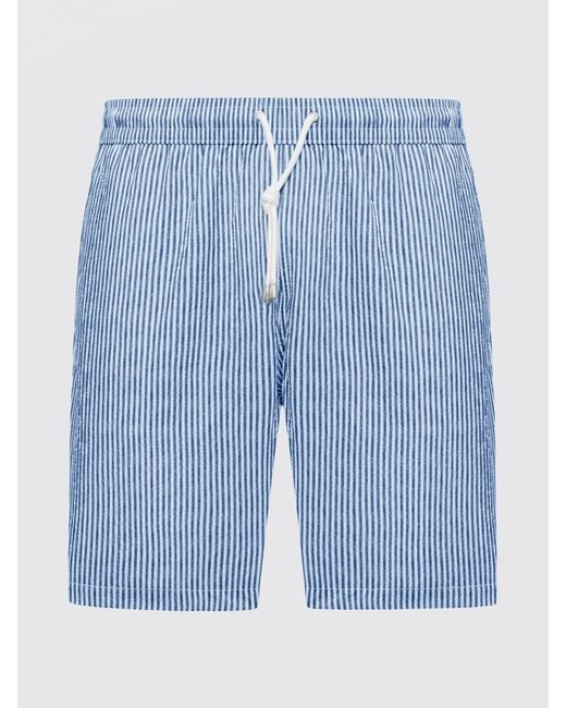 Fay Blue Striped Technical Fabric Swimsuit for men