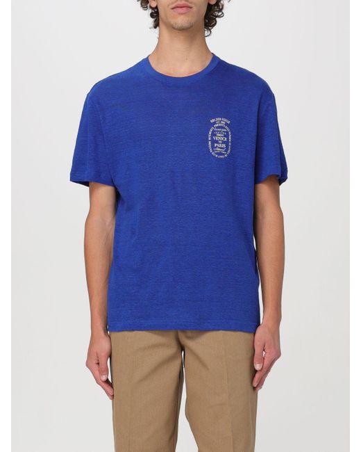 T-shirt Golden Goose Deluxe Brand pour homme en coloris Blue
