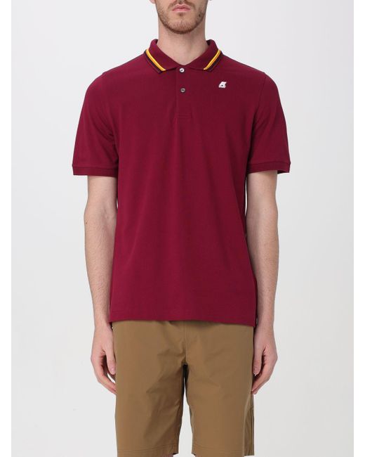 K-Way Red Polo Shirt for men