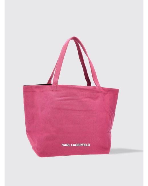 Karl Lagerfeld Pink Tote Bags