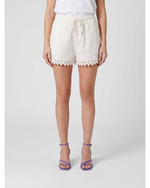 Isabel Marant White Cotton Jogging Shorts