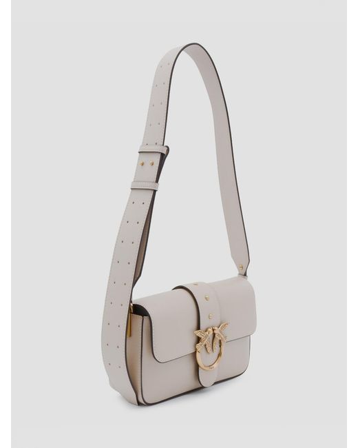 Pinko White Shoulder Bag